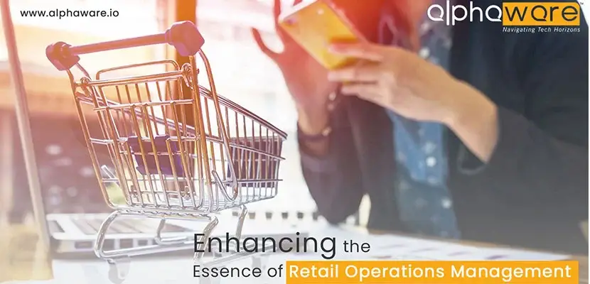 A futuristic retail store with digital screens, AI analytics, and automated management systems.