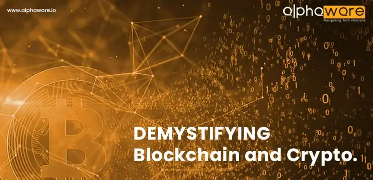 Illustration highlighting the distinctions between blockchain technology and cryptocurrency​